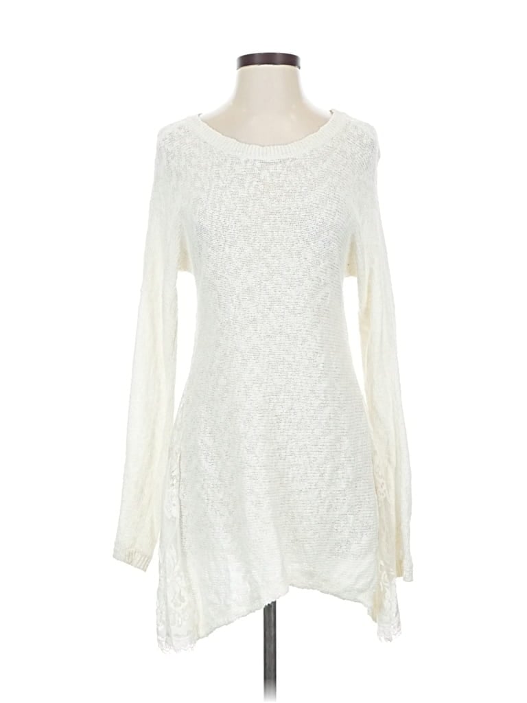 Pre-owned Lc Lauren Conrad Pullover Sweater In White
