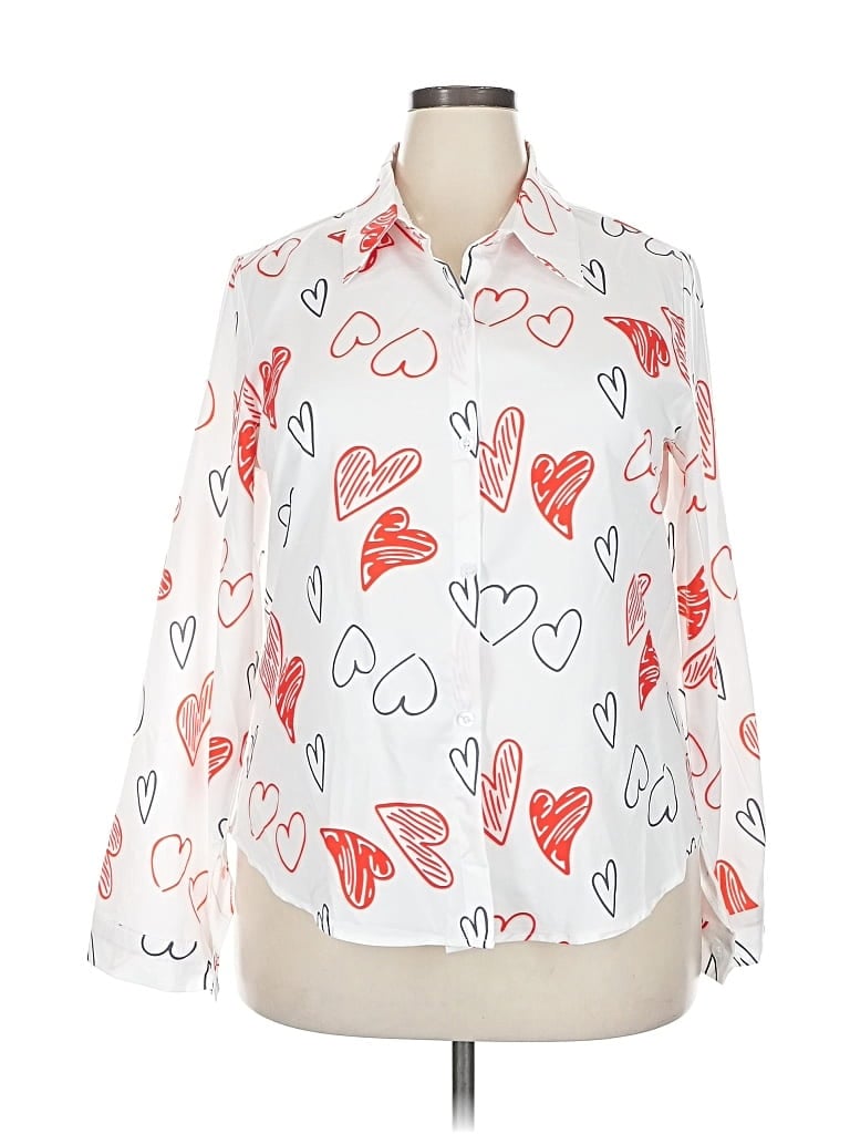 UNBRANDED Pre-owned Long Sleeve Blouse In White