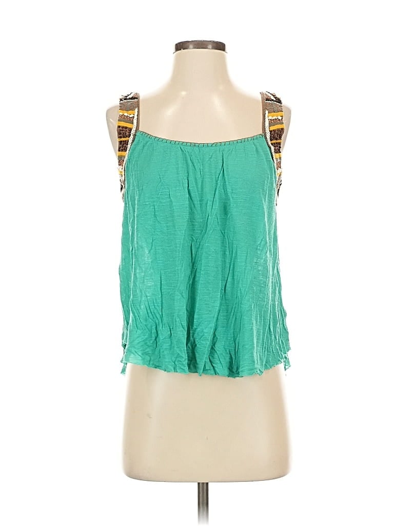 Pre-owned Free People Sleeveless Blouse In Green