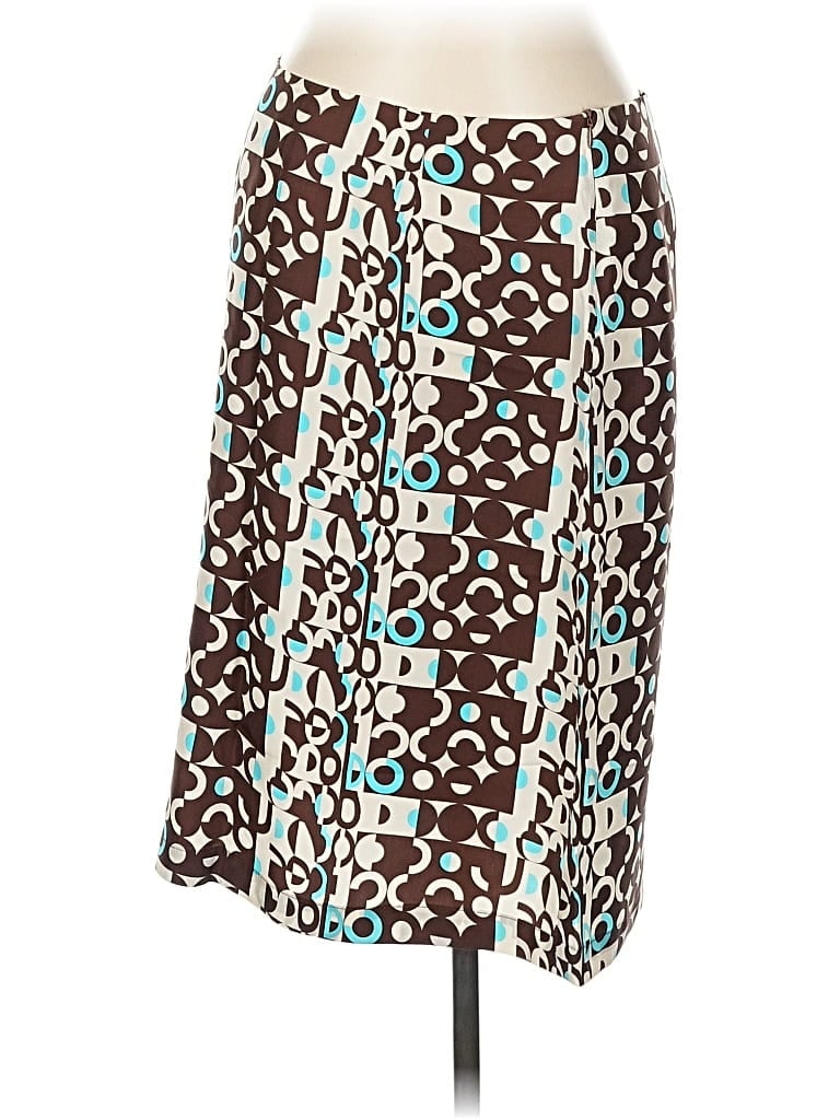 Pre-owned Alice & Trixie Silk Skirt In Brown