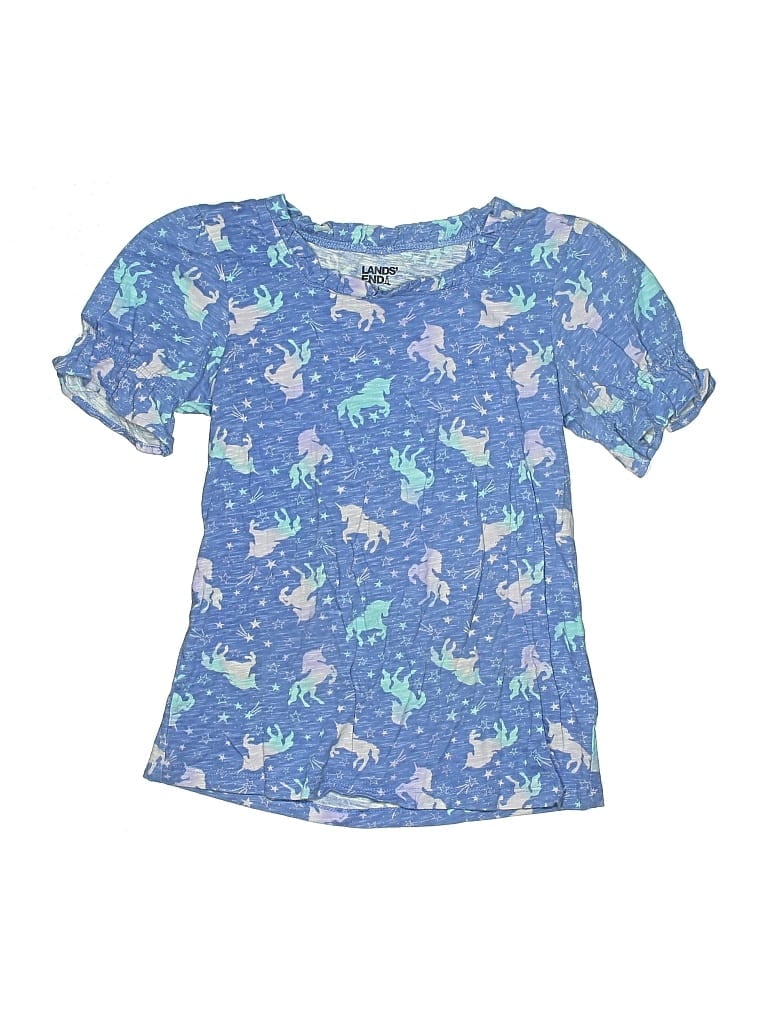 Pre-owned Lands' End Kids' Dress In Blue