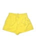 Zara Solid Yellow Shorts Size M - photo 1