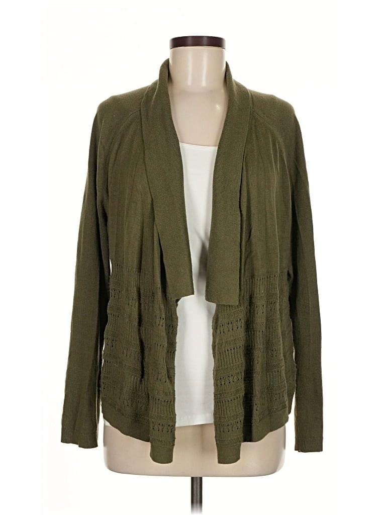 Pre-owned Banana Republic Factory Store Cardigan Sweater In Green
