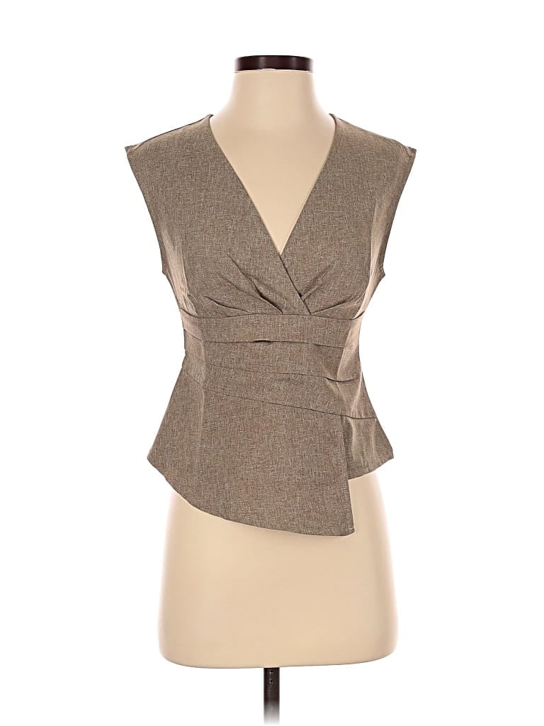 Pre-owned Shein Vest In Brown