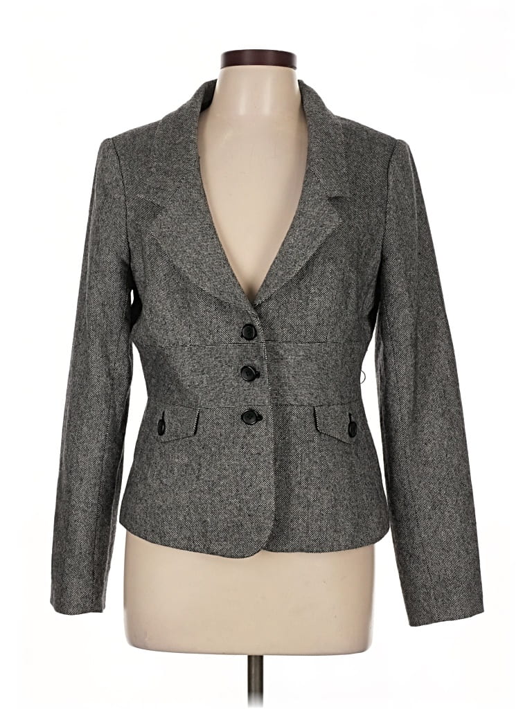 Pre-owned The Limited Blazer Jacket In Gray