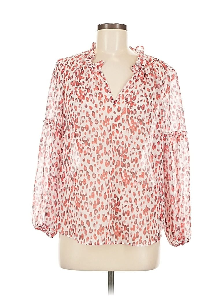 Pre-owned Banana Republic 3/4 Sleeve Blouse In Red