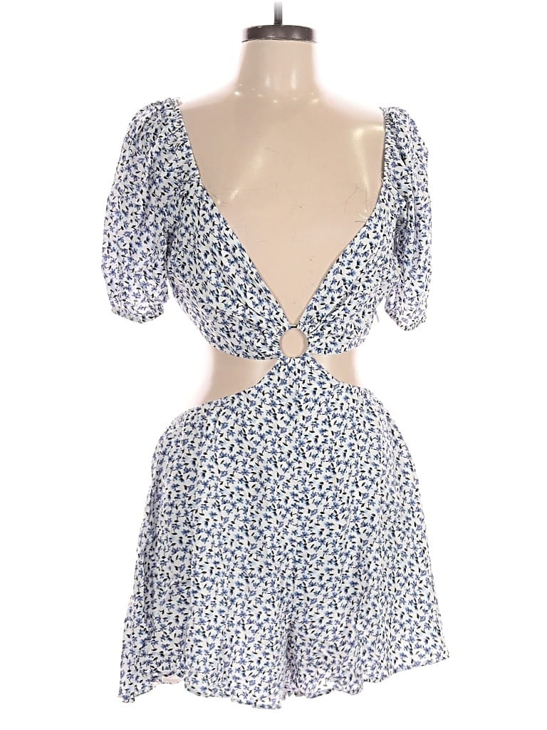 Pre-owned Lulus Romper In Blue