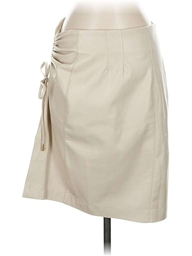 Pre-owned House Of Harlow 1960 Faux Leather Skirt In Brown