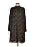 Ann Taylor 100% Polyester Paisley Black Casual Dress Size 6 - photo 1