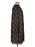 Ann Taylor 100% Polyester Paisley Black Casual Dress Size 6 - photo 4