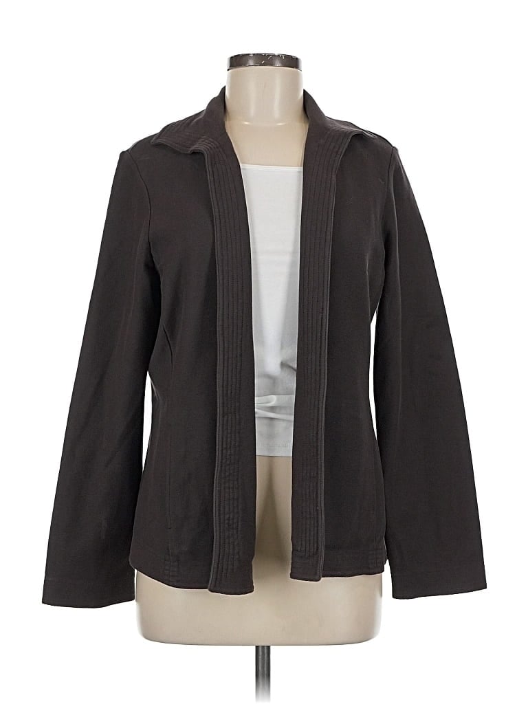 Pre-owned Eileen Fisher Blazer Jacket In Gray