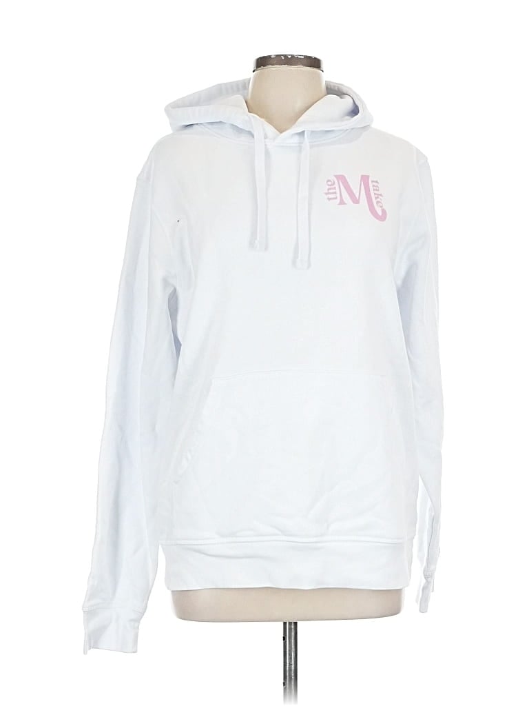 Pre-owned Assorted Brands Pullover Hoodie In White