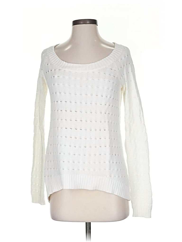 Pre-owned Bcbgeneration Pullover Sweater In White