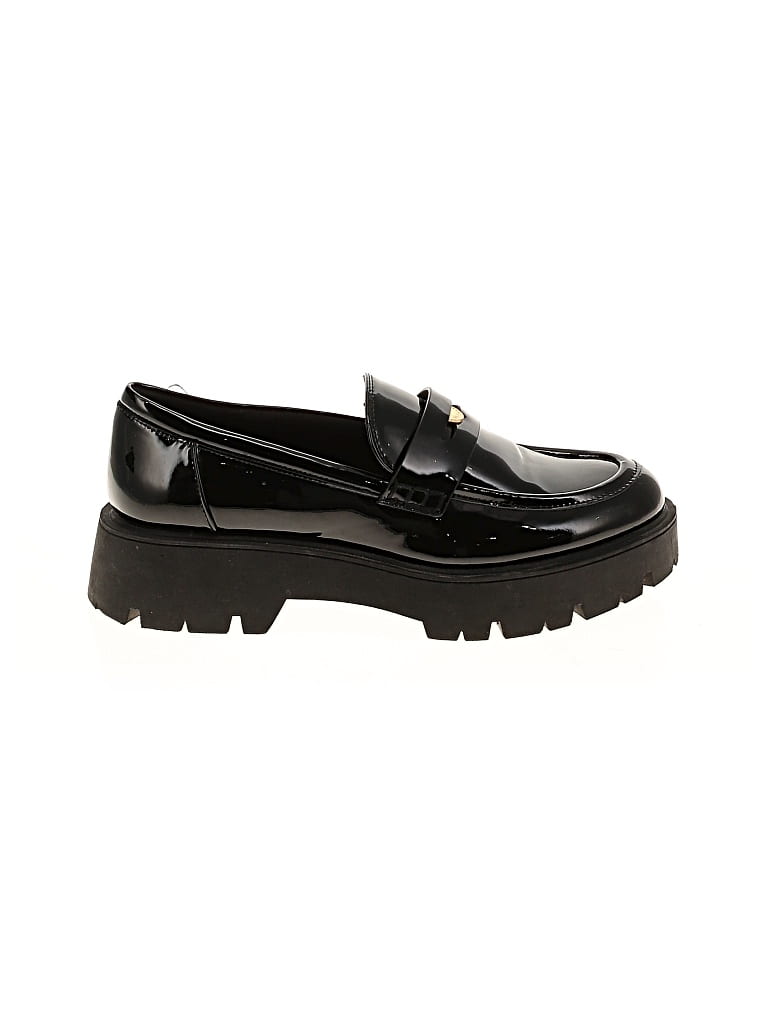 Pre-owned Zara Flats In Black