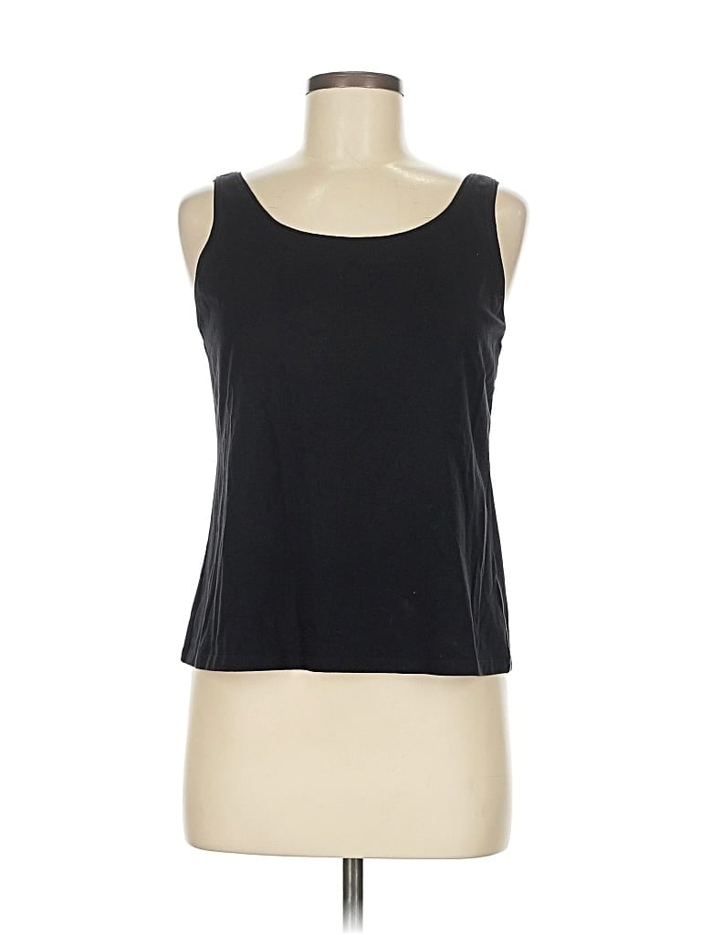 Pre-owned Eileen Fisher Tank Top Black Strapless Neckline Tops