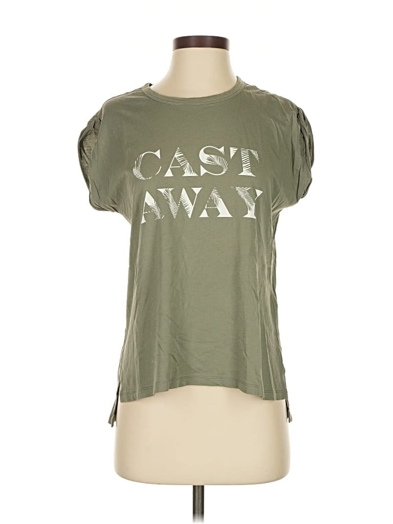 Pre-owned Joie Short Sleeve T-shirt In Green