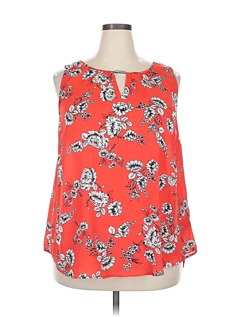 Pre-owned Torrid Sleeveless Blouse In Red