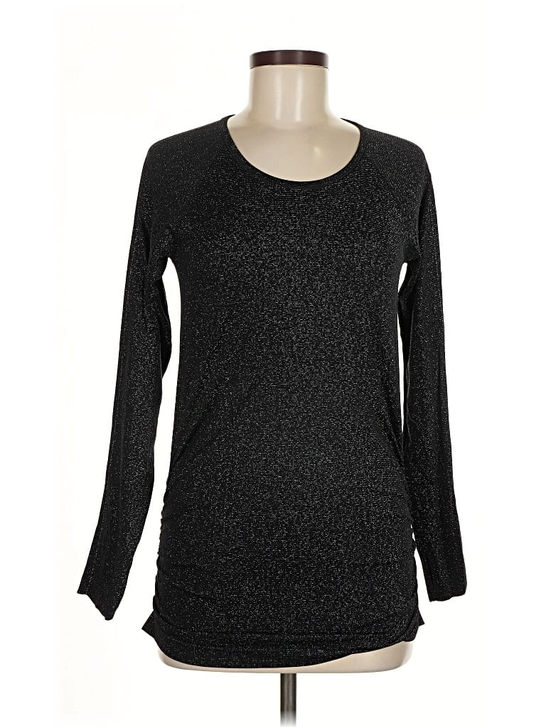 Pre-owned Athleta Pullover Sweater In Black