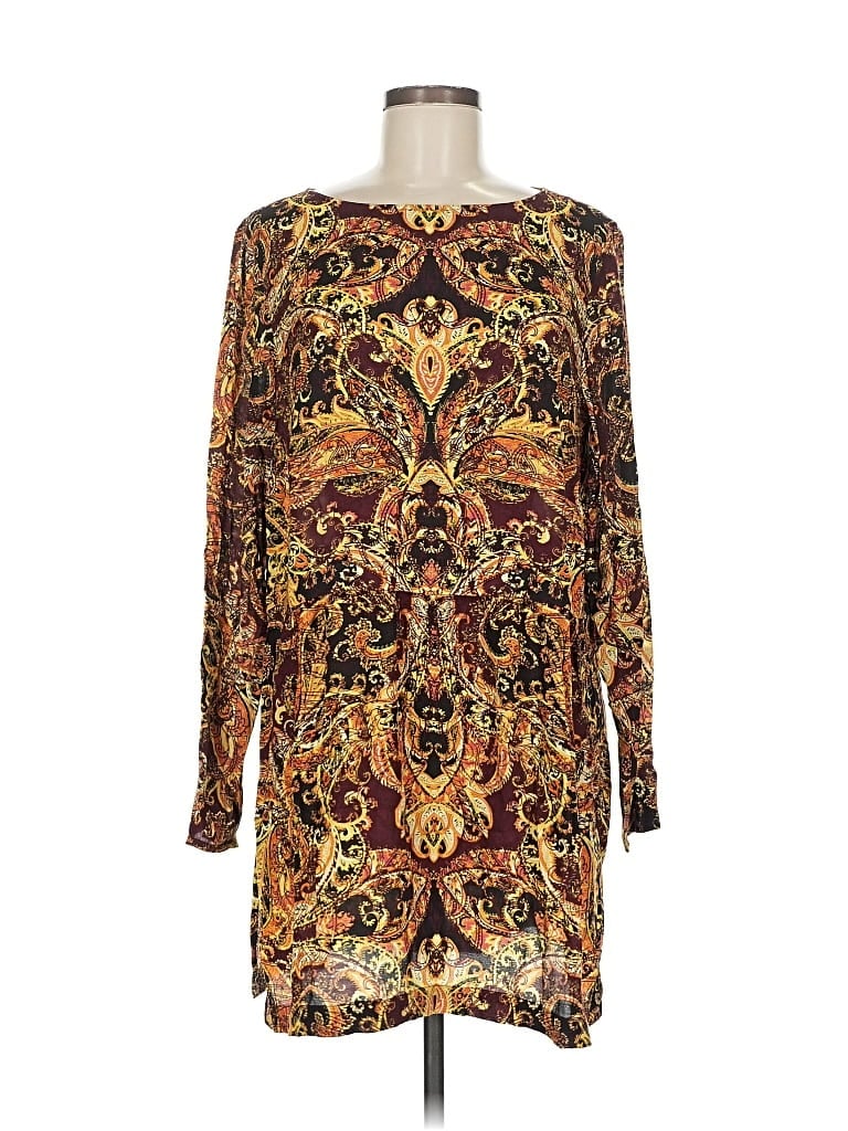 Pre-owned Jjill Casual Dress In Brown