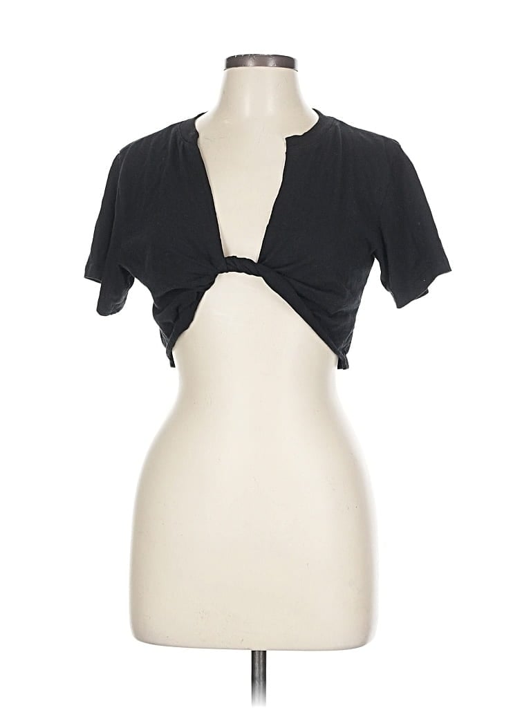 Pre-owned Asos Design Tank Top Black Plunge Neckline Tops