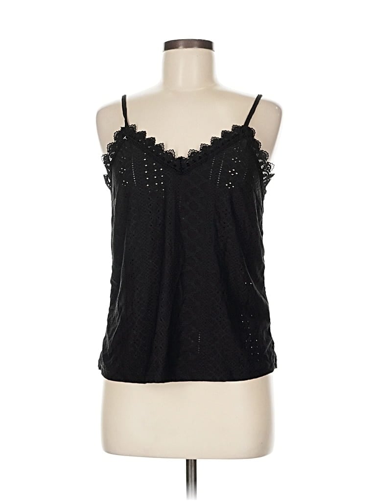 Pre-owned Unbranded Sleeveless Blouse In Black