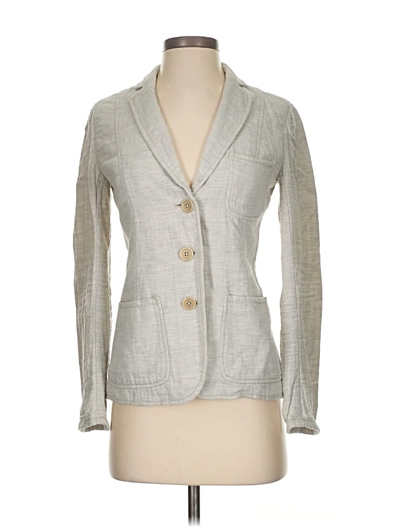 Pre-owned Max Studio Blazer Jacket In Gray
