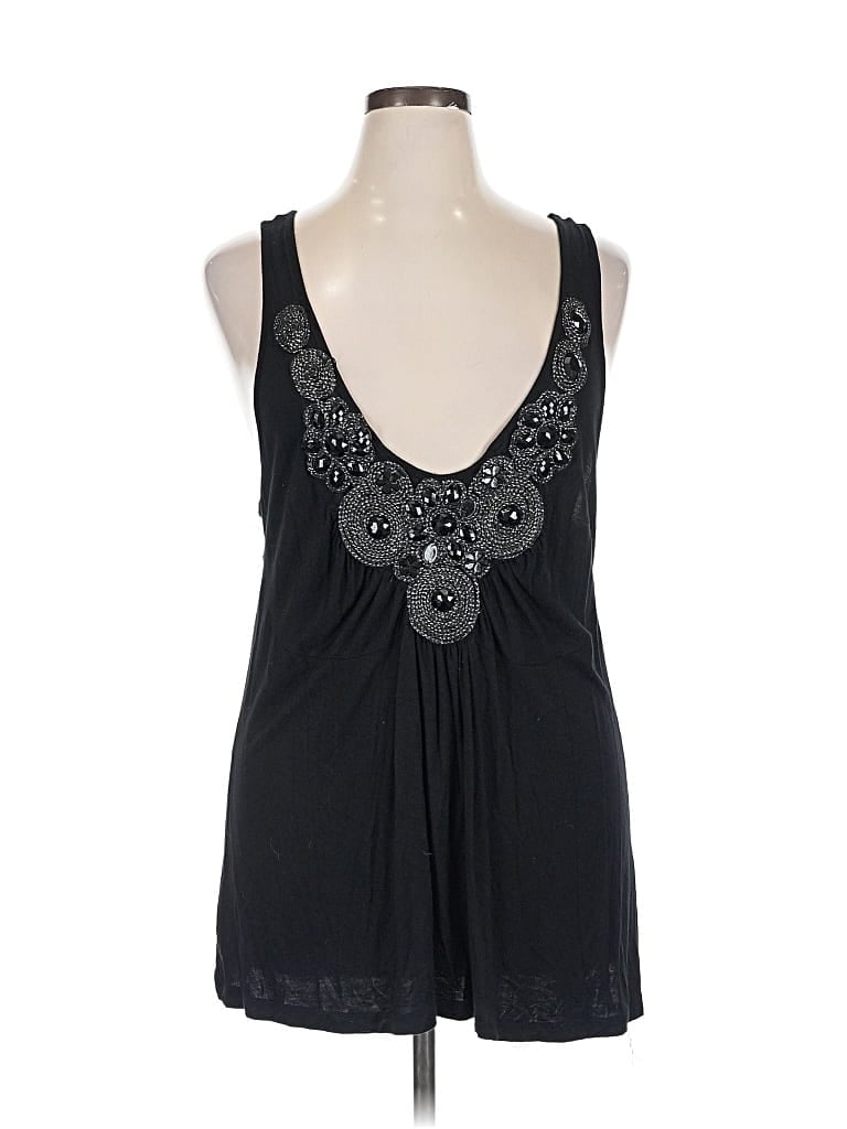 Pre-owned Lane Bryant Sleeveless Blouse In Black