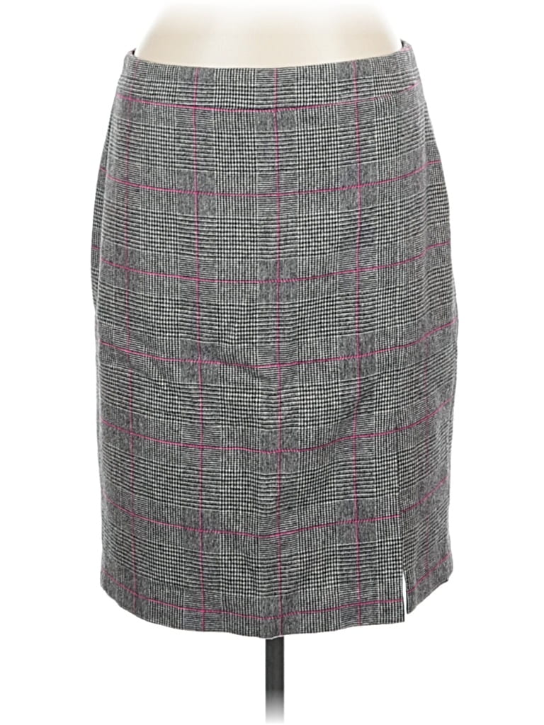 Pre-owned J.crew Factory Store Wool Skirt In Gray