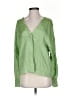 Vince. Green Long Sleeve Blouse Size S - photo 1