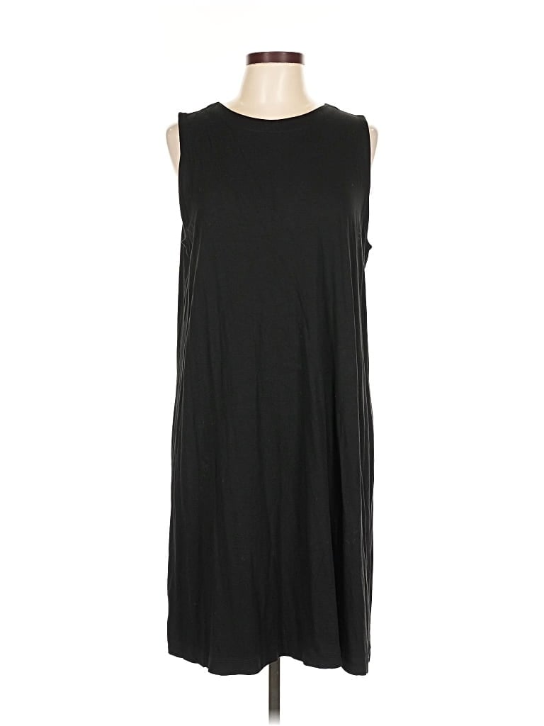 Pre-owned Jjill Casual Dress In Black