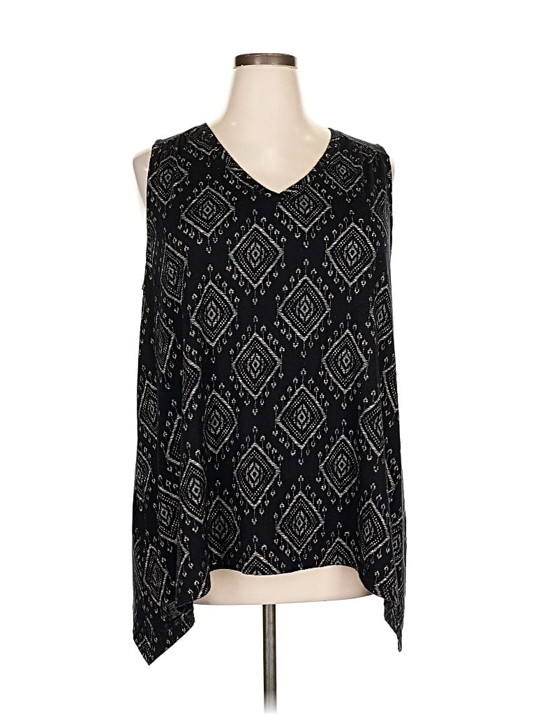 Pre-owned Sonoma Goods For Life Sleeveless Blouse In Black