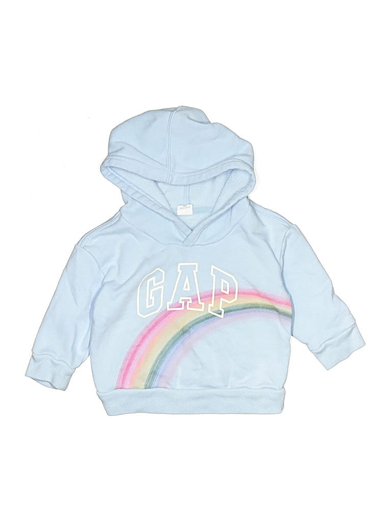 Pre-owned Baby Gap Babies' Pullover Hoodie In Blue