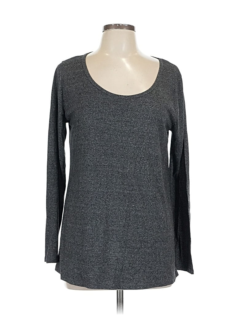 Pre-owned Lularoe Long Sleeve T-shirt In Gray