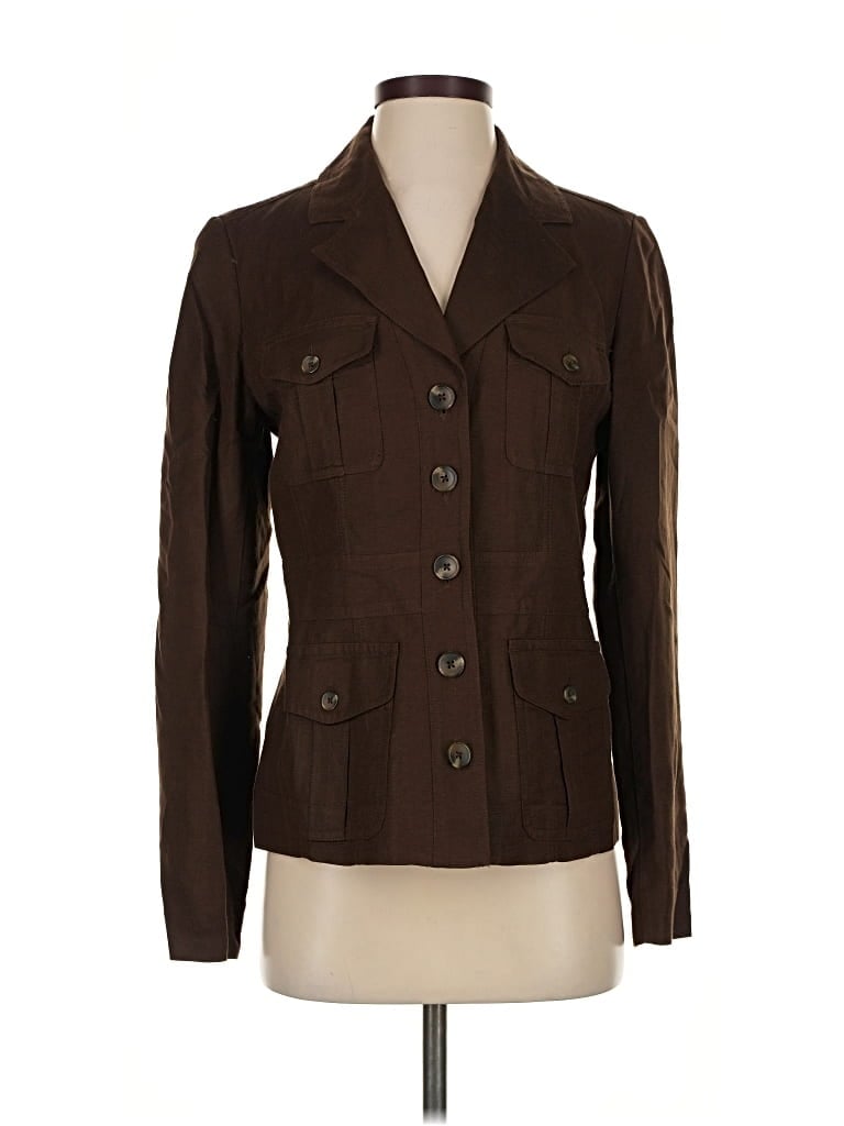 Pre-owned Kate Hill Blazer Jacket In Brown