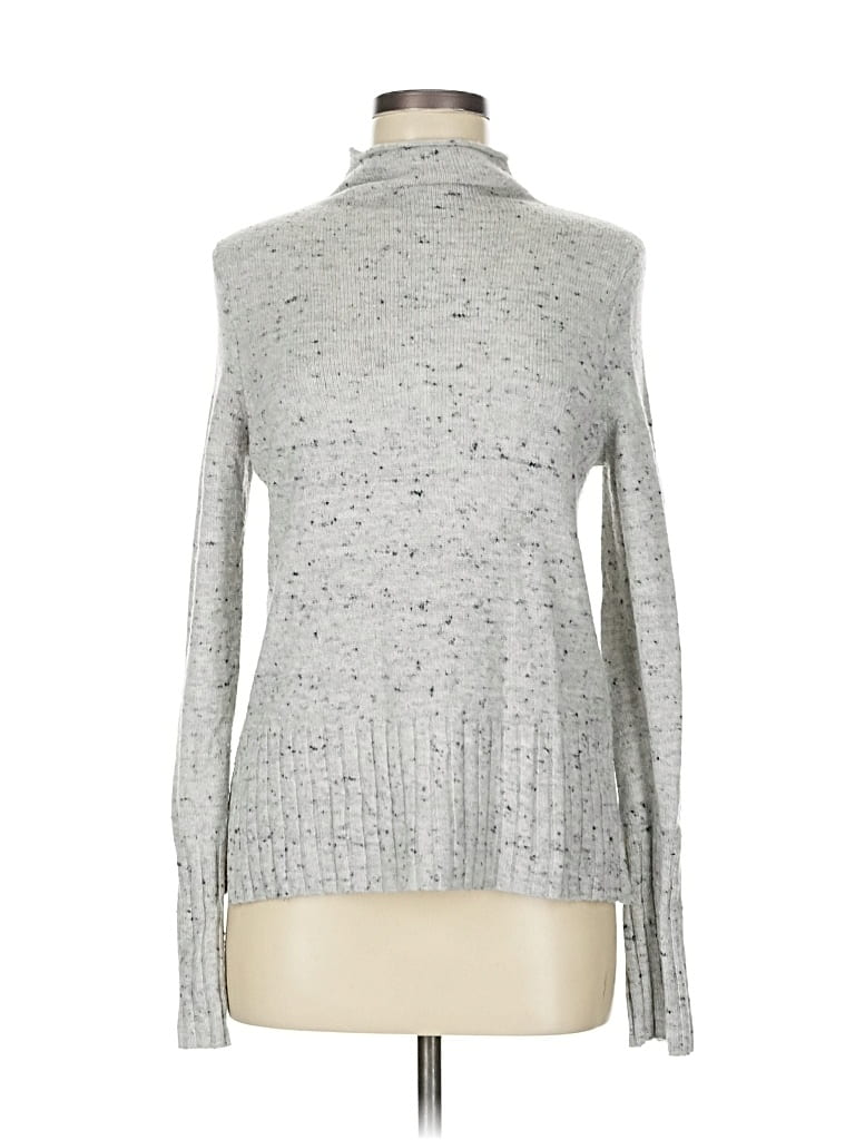 Pre-owned Madewell Turtleneck Sweater In Silver