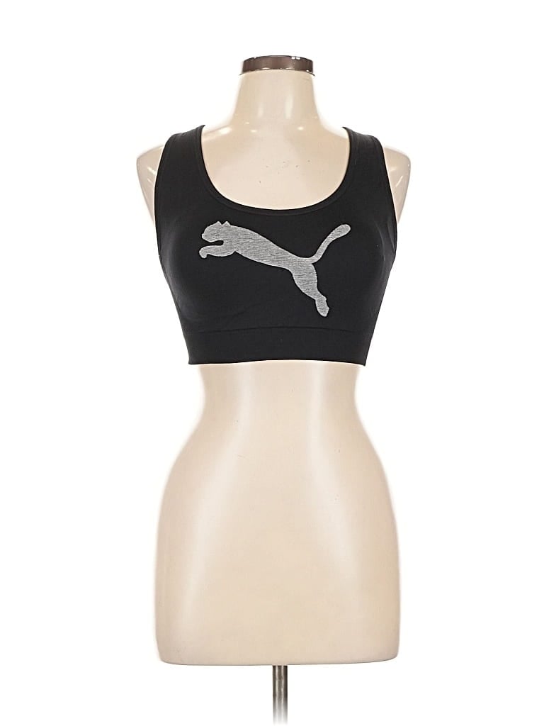 Pre-owned Puma Sports Bra In Black