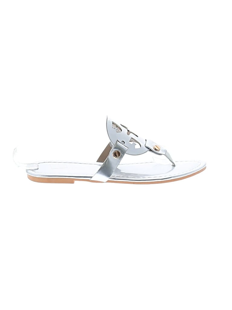 Pre-owned Unbranded Sandals In Silver