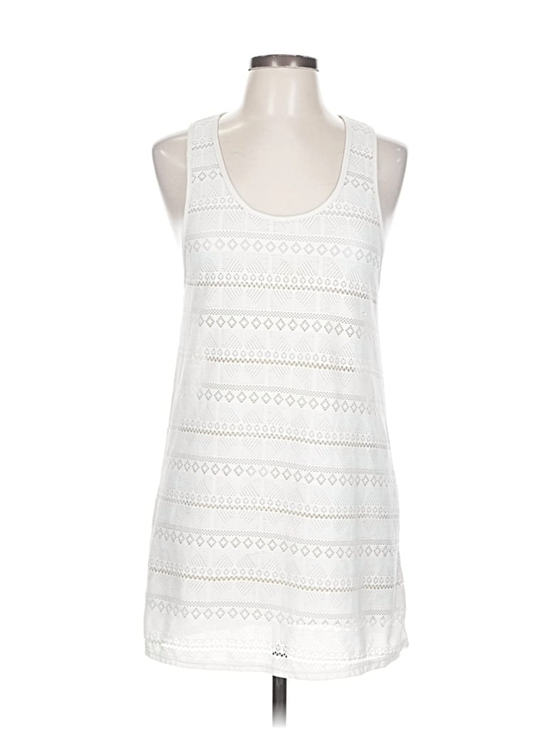 Pre-owned Assorted Brands Tank Top Ivory Halter Neckline Tops In White