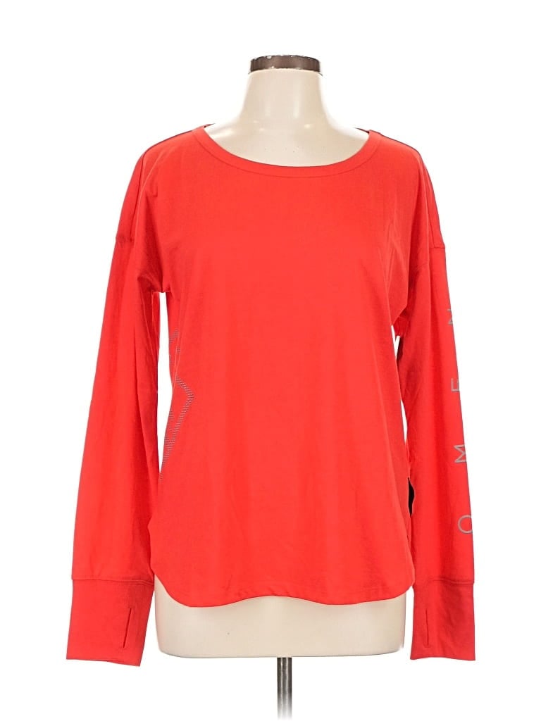 Pre-owned Assorted Brands Long Sleeve T-shirt In Red
