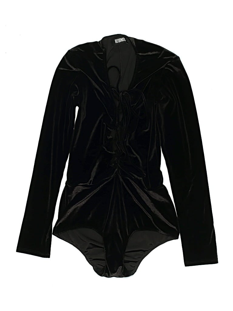 Pre-owned Reformation Bodysuit In Black