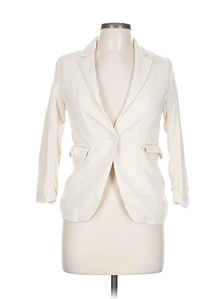 Pre-owned H&m Blazer Jacket In White