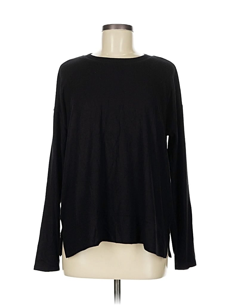 Pre-owned Lucky Brand Pullover Sweater In Black