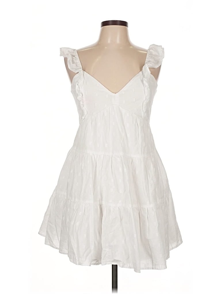 Pre-owned Altar'd State Casual Dress In White