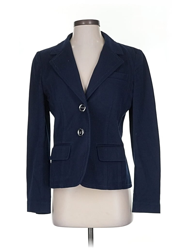 Pre-owned St John Blazer Jacket In Blue