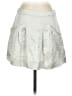 Theory Metallic Silver Silk Skirt Size 0 - photo 1