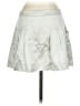 Theory Metallic Silver Silk Skirt Size 0 - photo 2