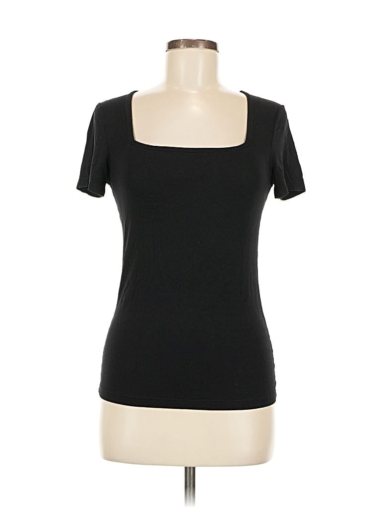 Pre-owned Unbranded Short Sleeve T-shirt In Black