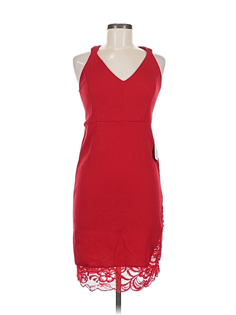 Velvet Torch Cocktail Dress In Red