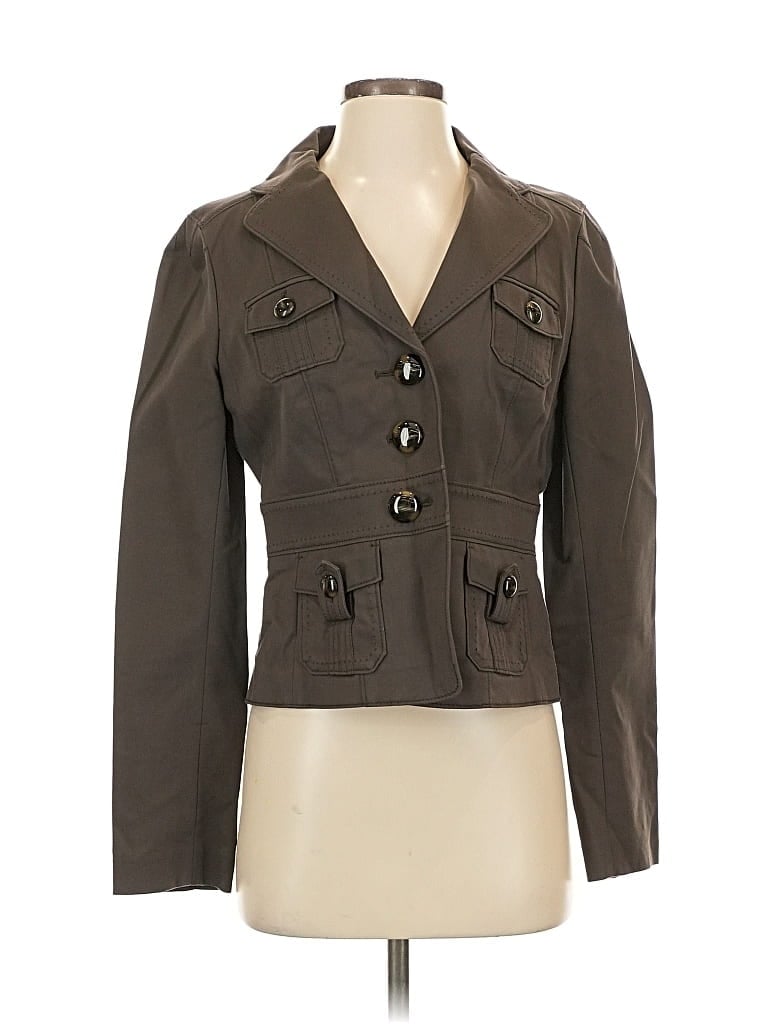 Pre-owned Ann Taylor Blazer Jacket In Brown