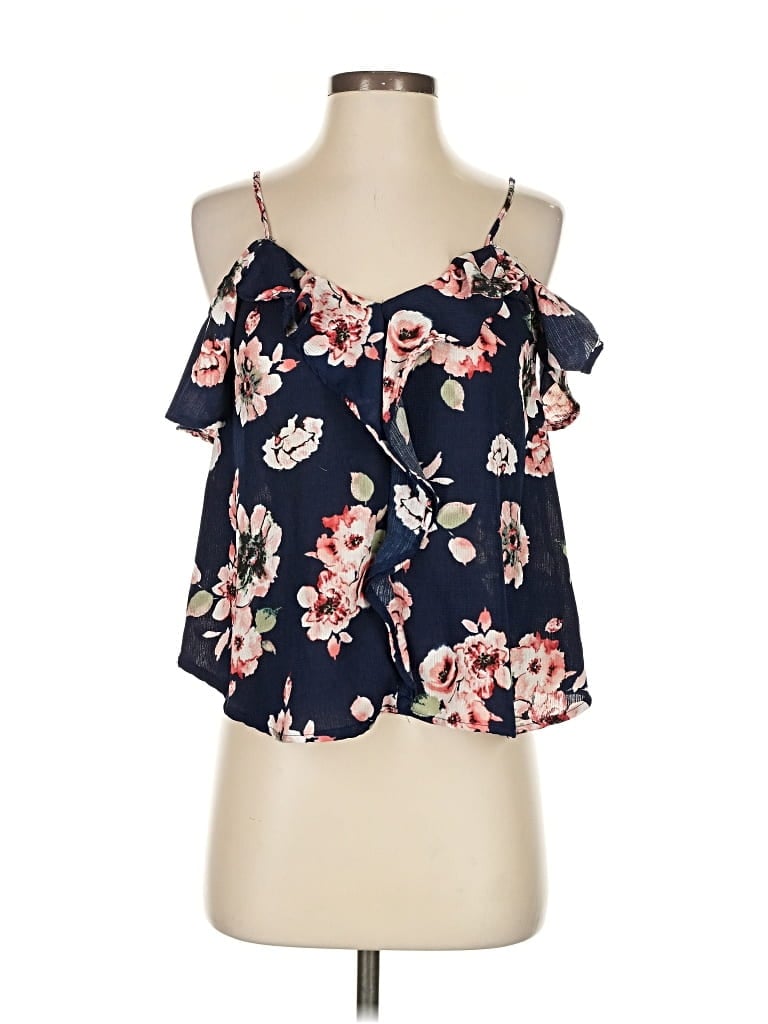 Pre-owned Iris Sleeveless Blouse In Blue